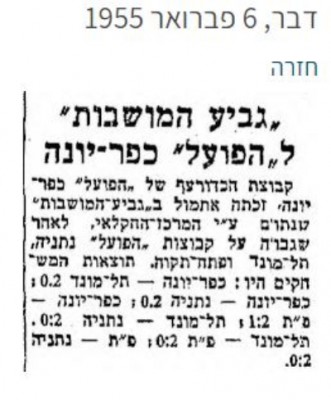  המושבות להפועל כפר יונה 2 1800 400